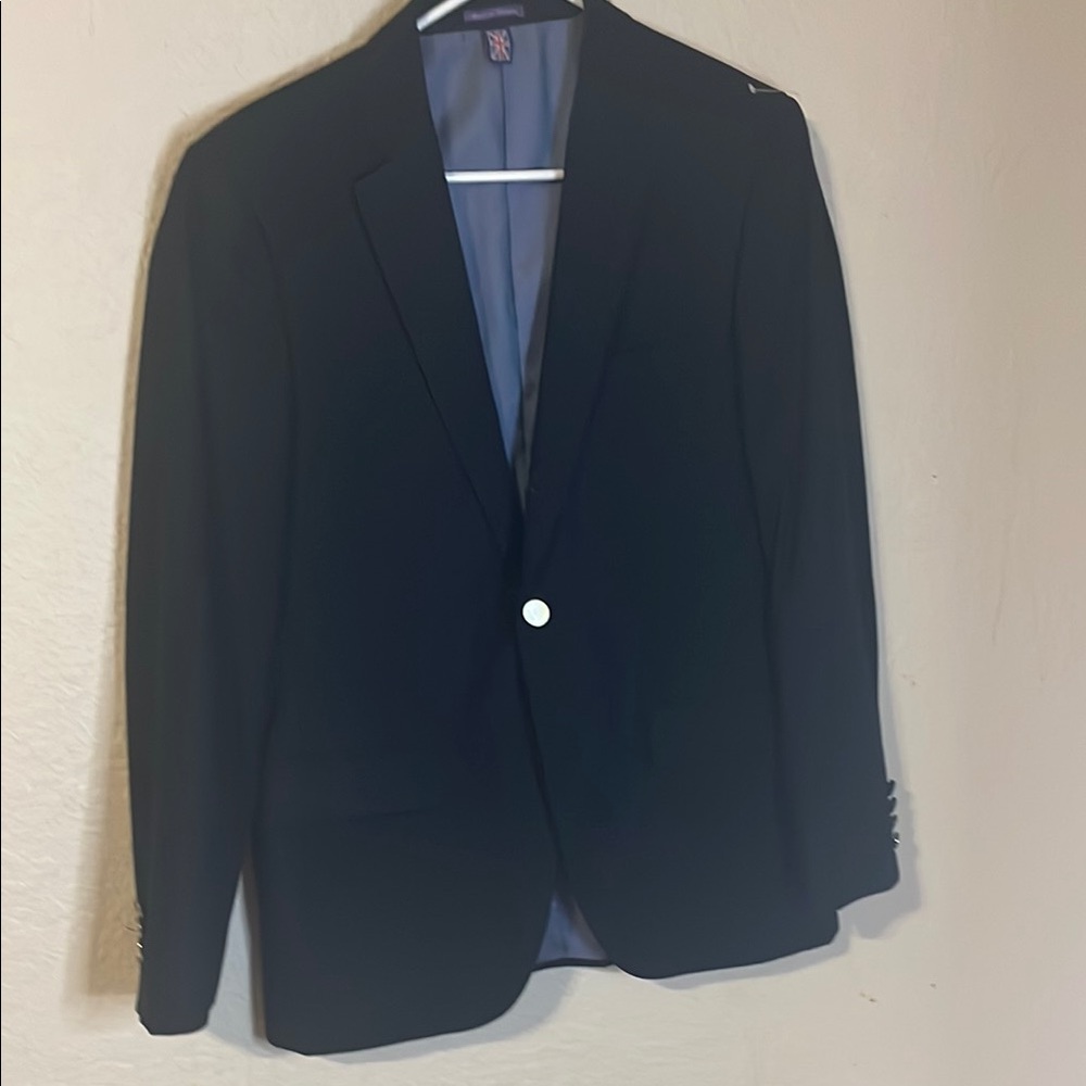 Men's Classic Black Blazer SAVILE ROW LONDON